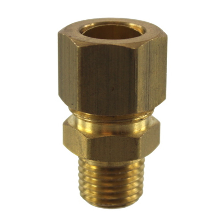 5/16" Tubing X 1/8" Male NPT Brass Compression Fitting