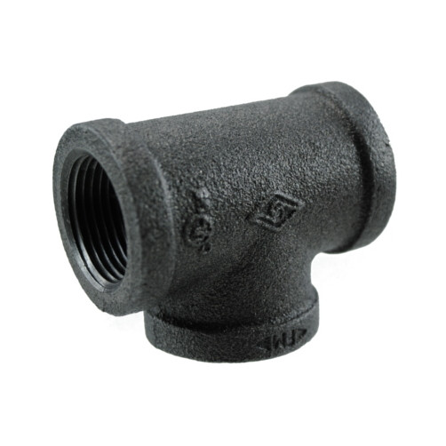 1-1/2" Black Pipe Tee