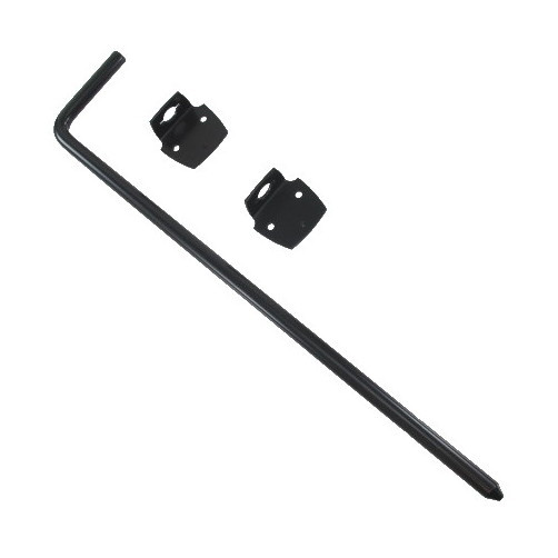 1/2" X 18" Black Cane Bolt