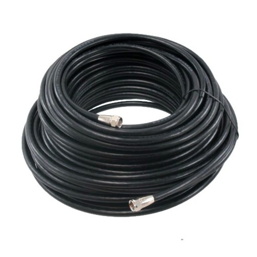 100' RG6 Black Coaxial Cable