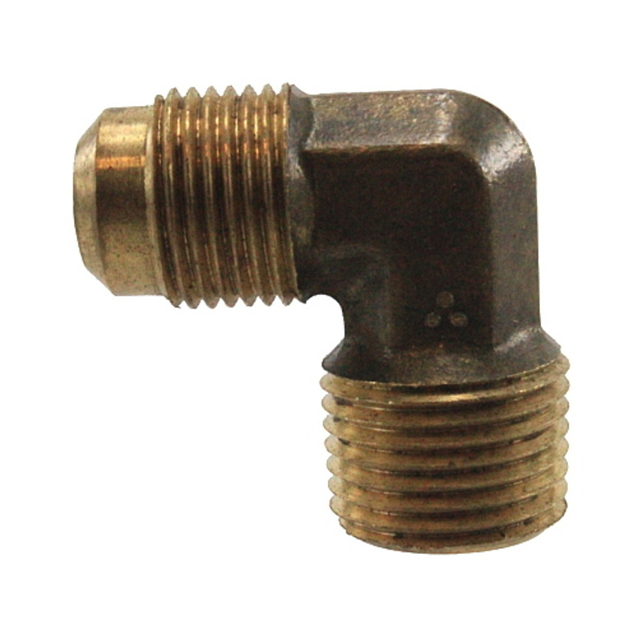 3/8" Flare X 3/8" Male NPT Brass Elbow Fitting