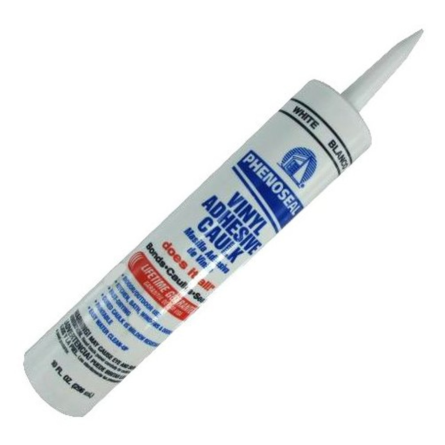 10 oz. Cartridge White Phenoseal Vinyl Adhesive Caulk