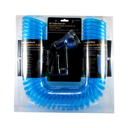 50' Coil Hose w/ Nozzle