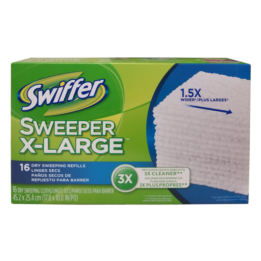 Swiffer Extra Large Dry Cloth Disposable Refills (Pack of 16)