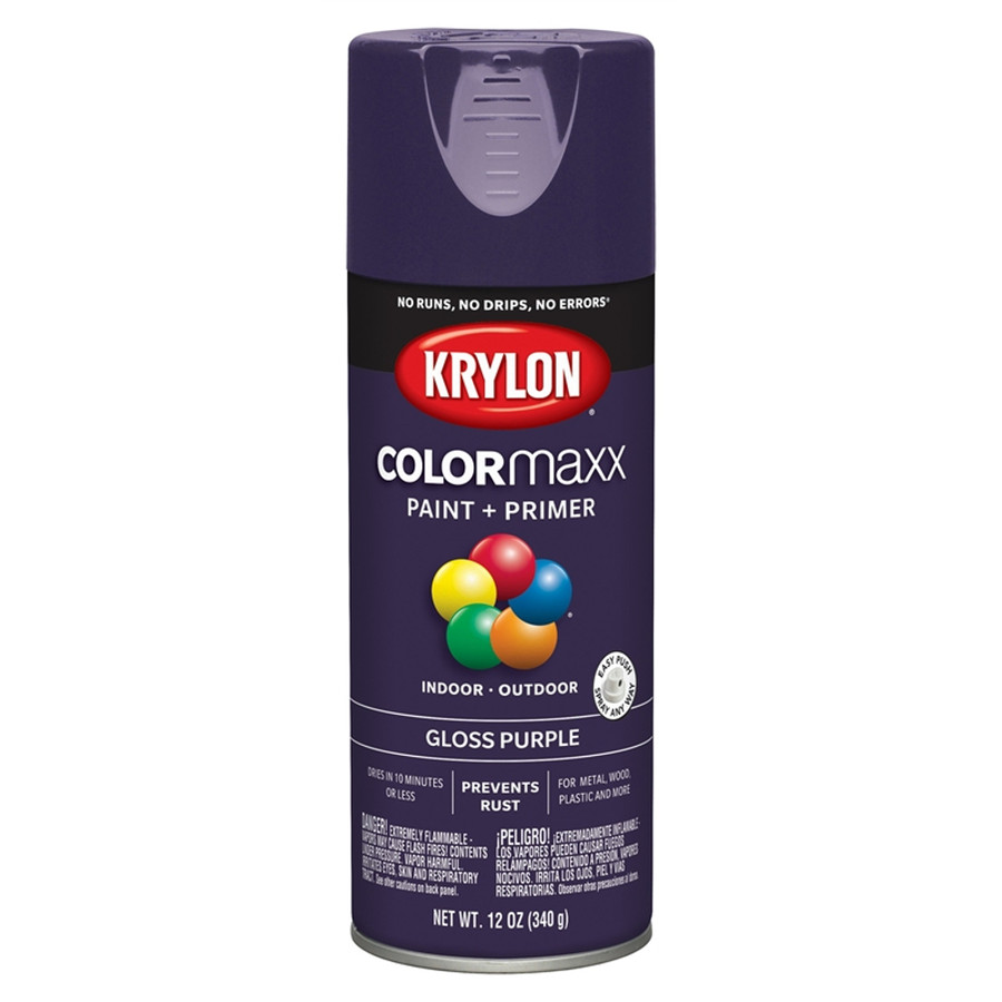 12 oz. Krylon ColorMaxx Gloss Purple Spray Paint - (Available For Local Pick Up Only)