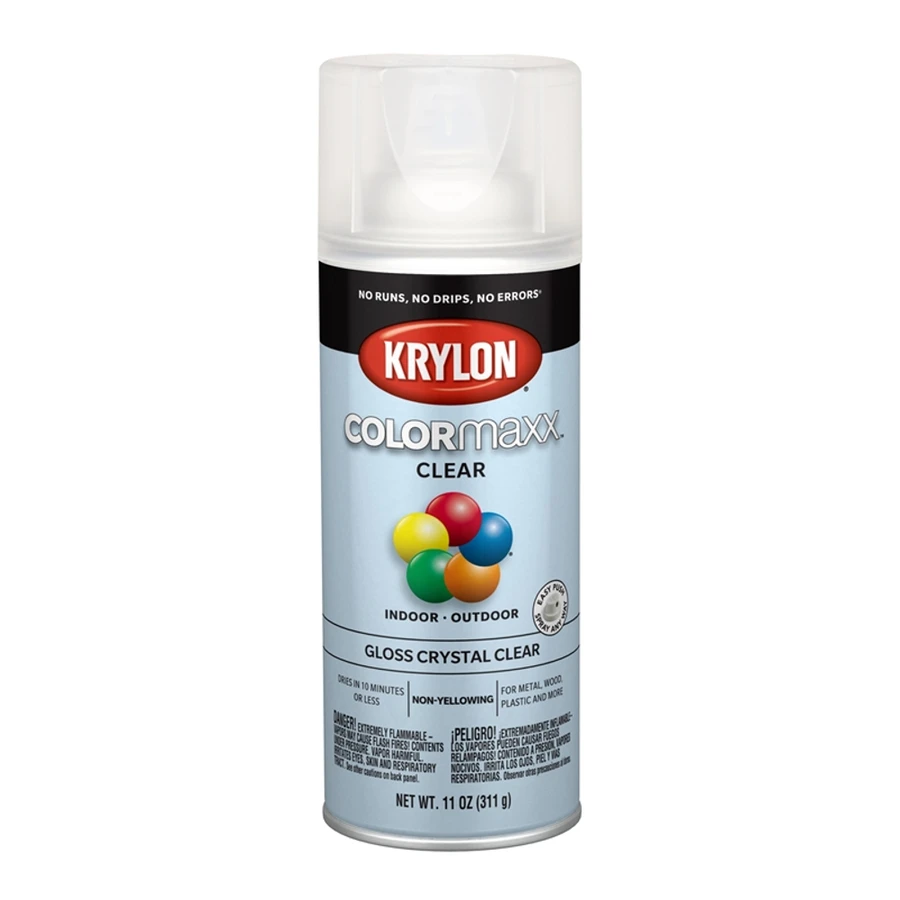 11 oz. Krylon ColorMaxx Gloss Crystal Clear Spray Paint