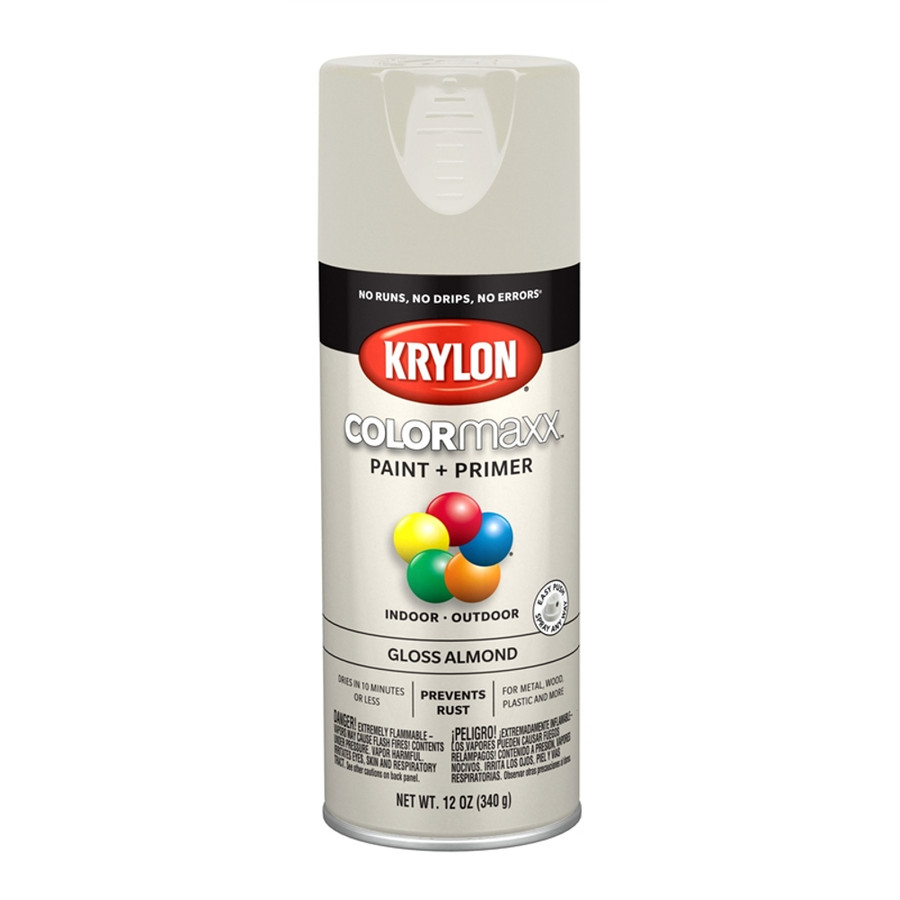 12 oz. Krylon ColorMaxx Gloss Almond Spray Paint