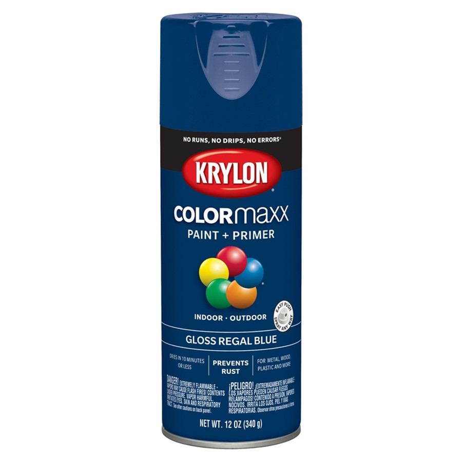 12 oz. Krylon ColorMaxx Gloss Regal Blue Spray Paint - (Available For Local Pick Up Only)