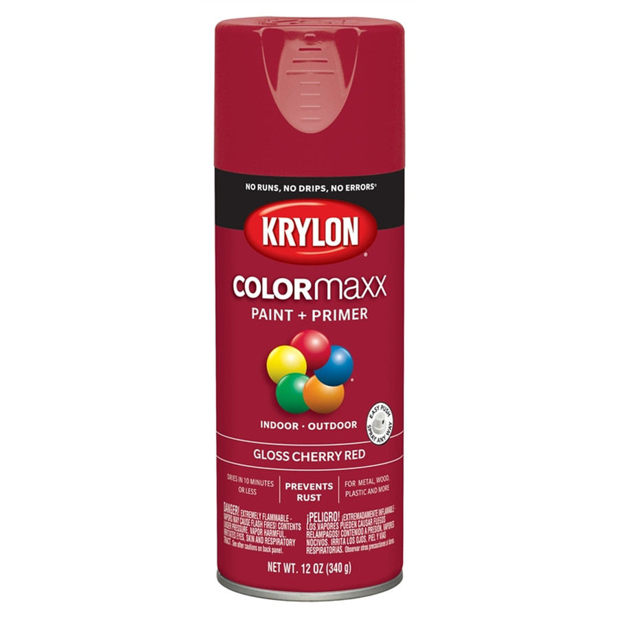 12 oz. Krylon ColorMaxx Gloss Cherry Red Spray Paint