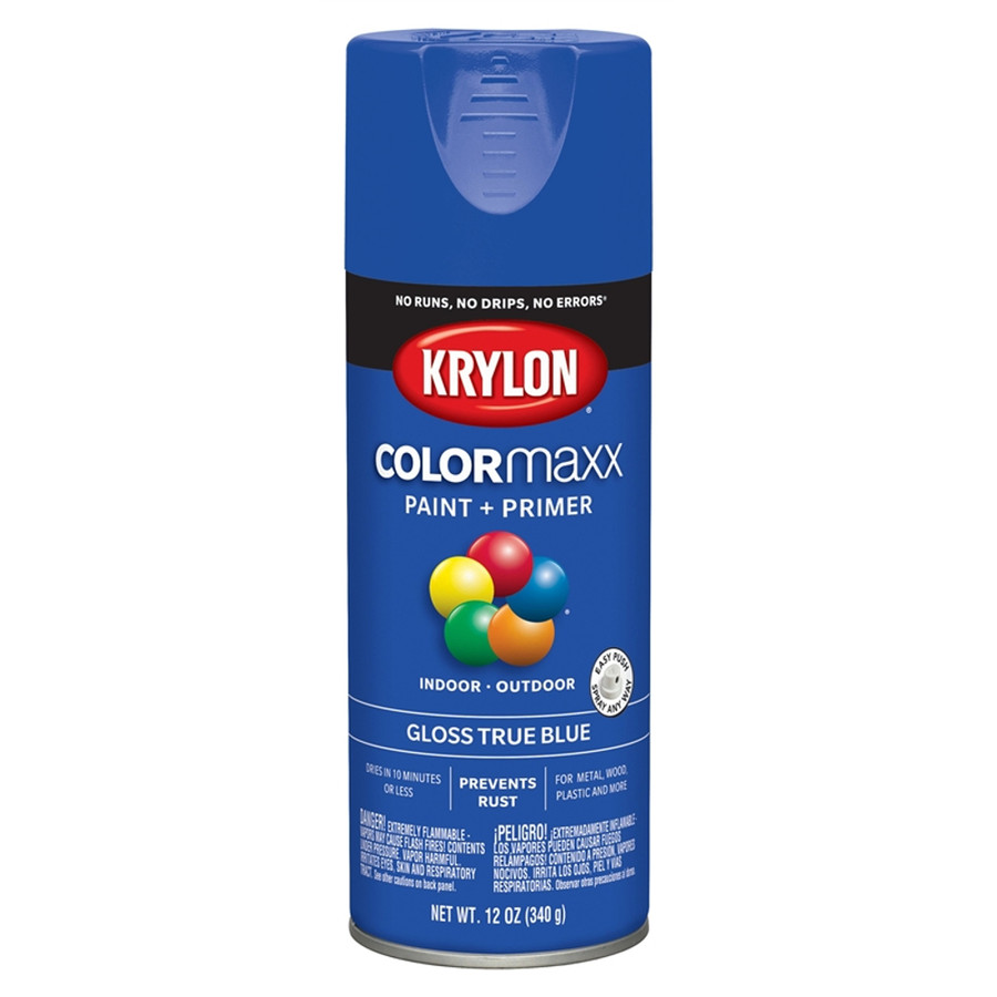 12 oz. Krylon ColorMaxx Gloss True Blue Spray Paint - (Available For Local Pick Up Only)