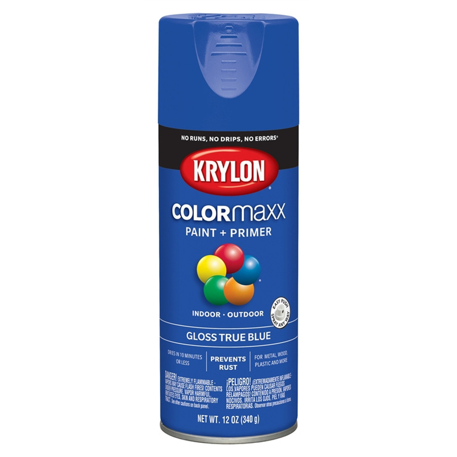 12 oz. Krylon ColorMaxx Gloss True Blue Spray Paint
