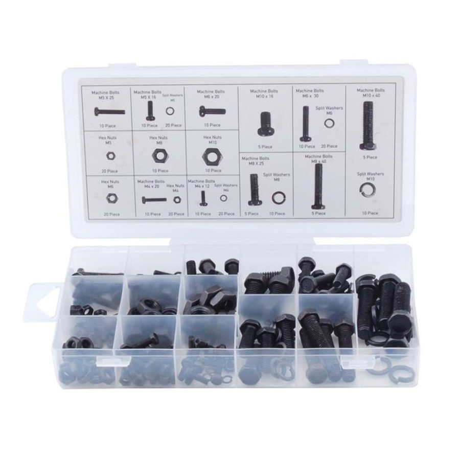 Assorted Metric Nut And Bolt Kit (240 Pieces)