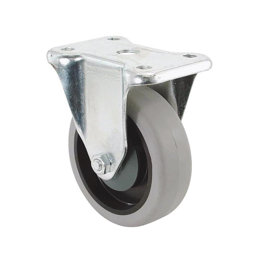4" Ridgid Non-Marring Plate Caster
