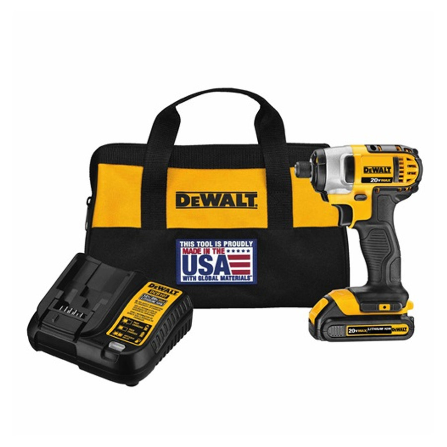 DeWalt 20V Max 1/4" Impact Driver Kit