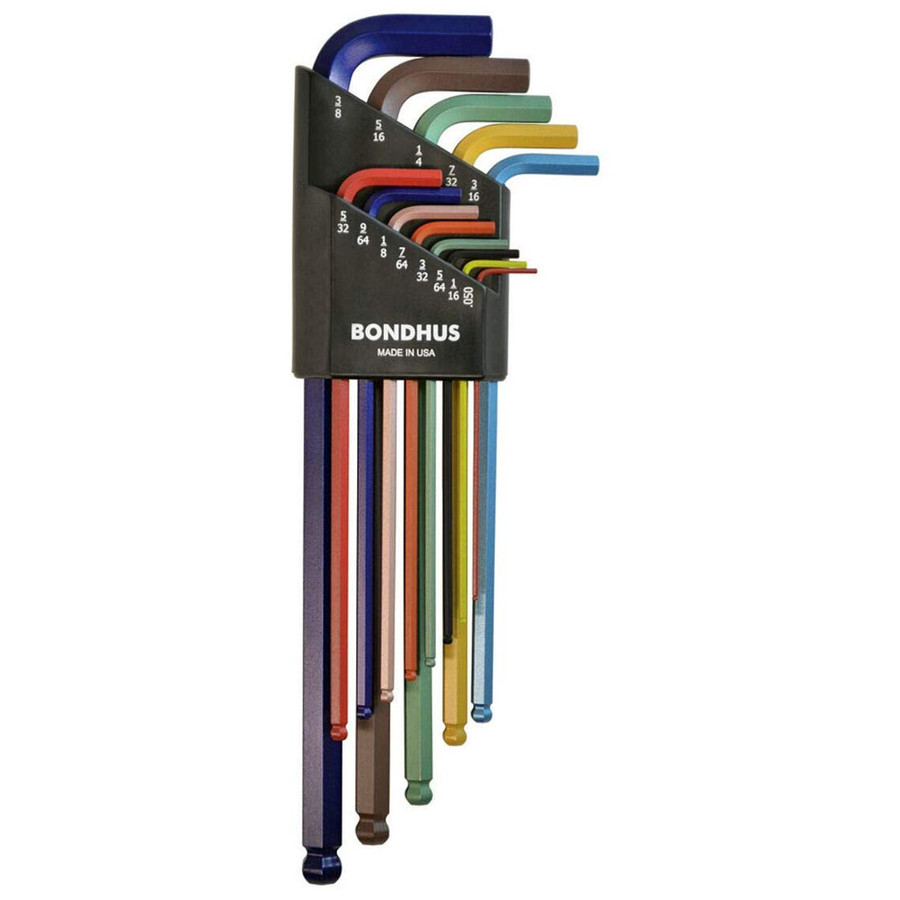 ColorGuard Ball End X-Long Hey Key Set .050 to 3/8" (13 Pieces)