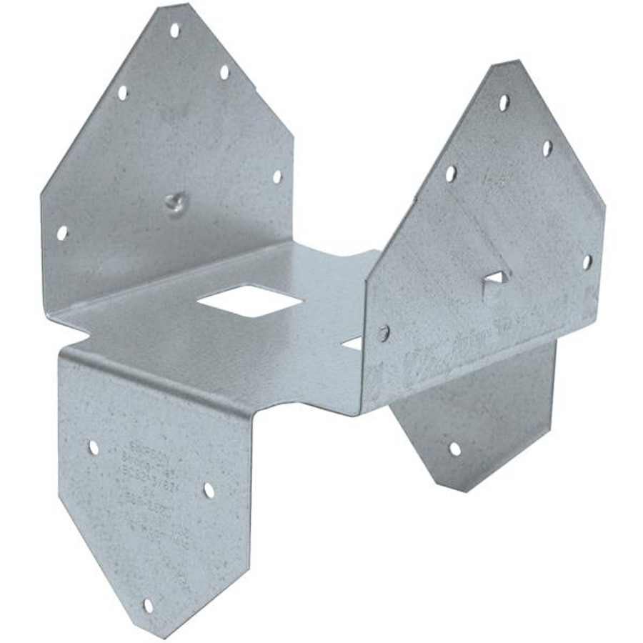 4" X 4" Galvanized Z-Max Post Cap Base (18 Gauge)