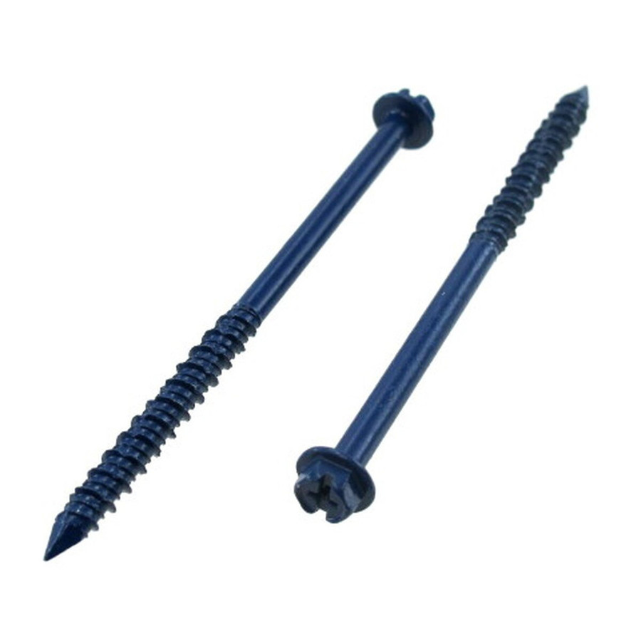 1/4" X 6" Hex Head Slotted Concrete Screws (Pack of 12)