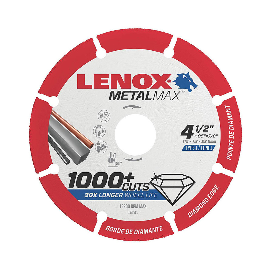 4-1/2" X 7/8" MetalMax Diamond Metal Cutting Blade