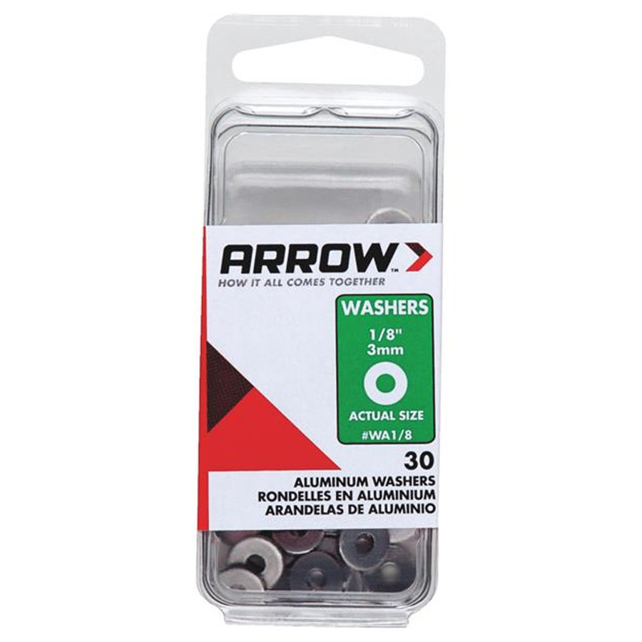 1/8" Aluminum Back-Up Washers (Pack of 30)