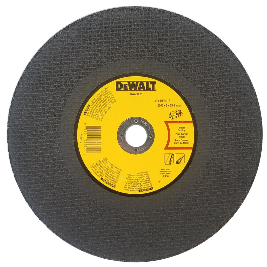 DeWalt 12" X 1/8" X 1" Metal Cut Blade