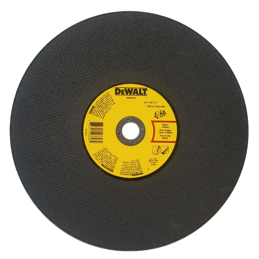 DeWalt 14" X 1/8" X 1" Metal Cut Blade