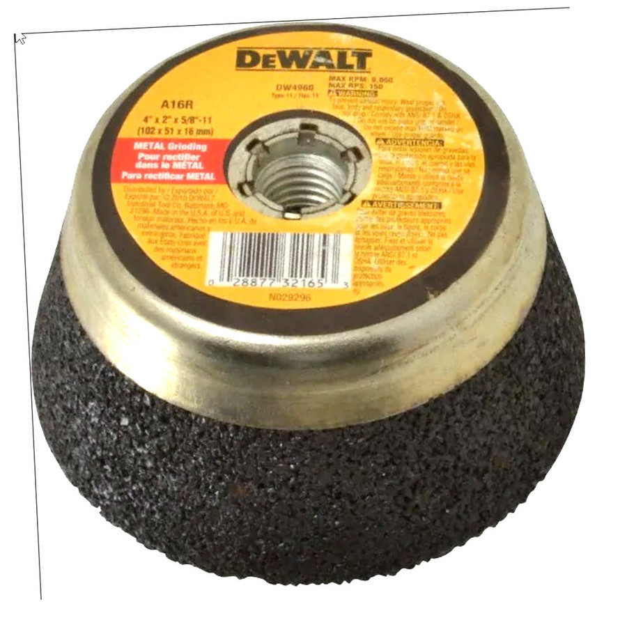 4" X 2" X 5/8"-11 Metal Grinding Cup Wheel