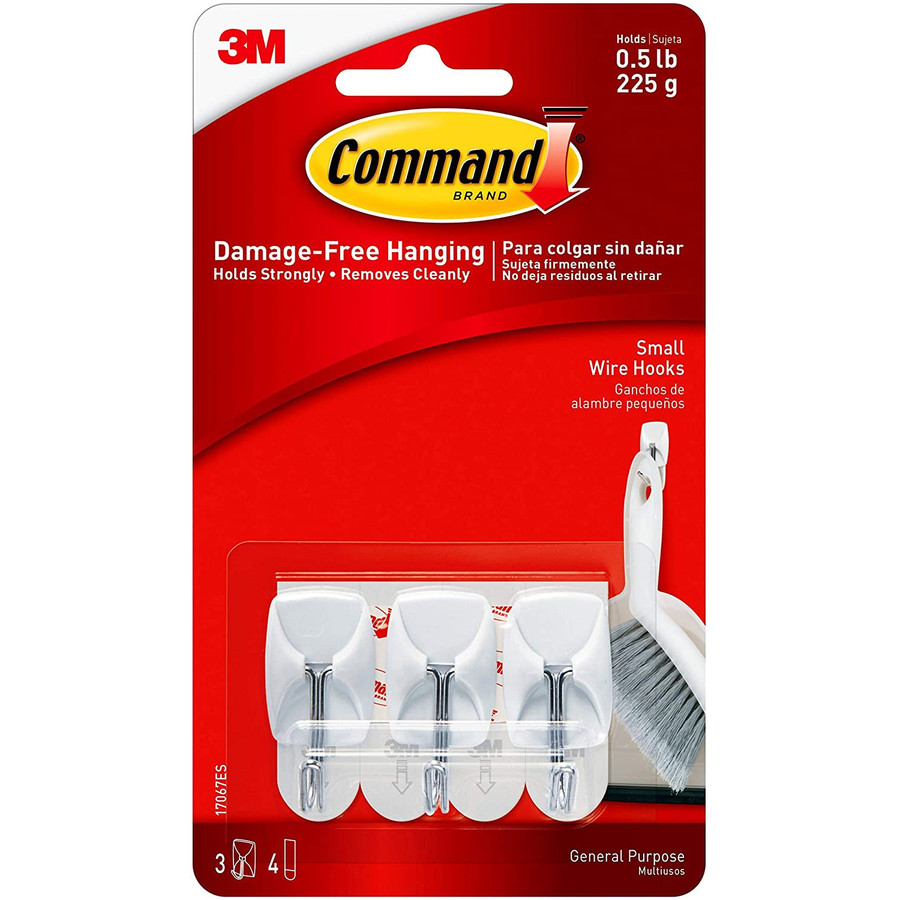 0.5 lb. Wire Hanging Hooks (Pack of 3)