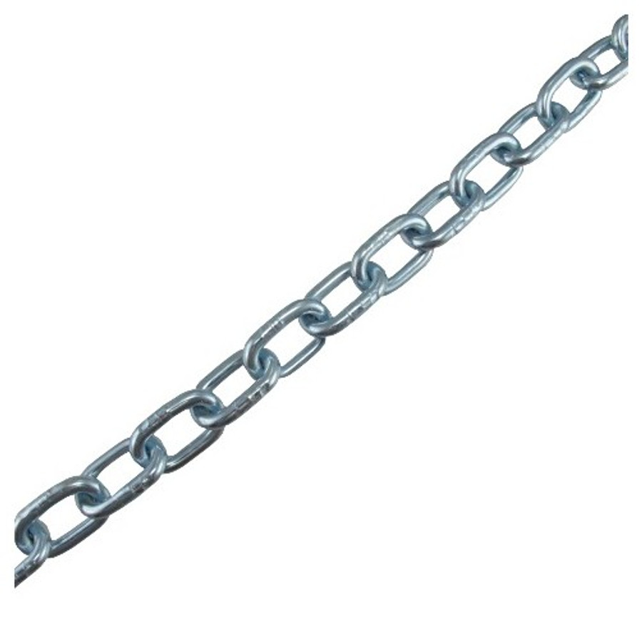 1/4" Zinc Plated Proof Coil Chain (Per ft.) - Safe Work Load 1,250 lbs