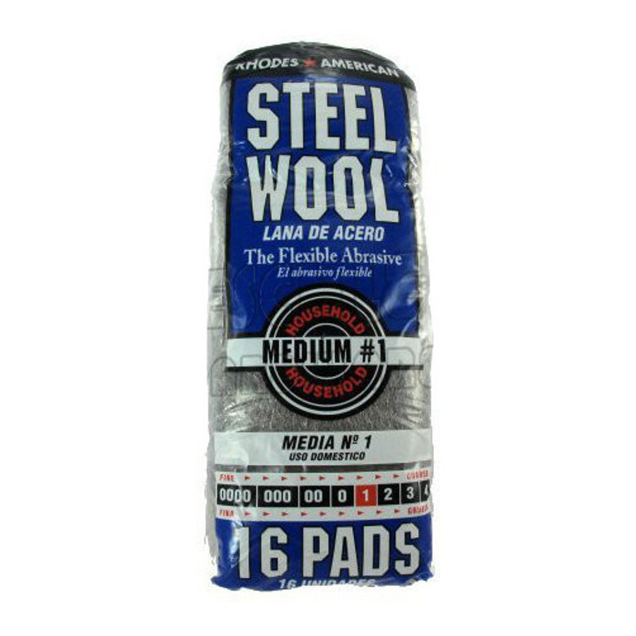 # 1 Sleeve Medium Steel Wool Pads