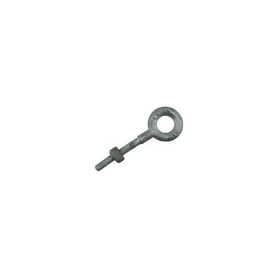 1/4"-20 X 2" Hot Dipped Galvanized Forged Eye Bolt with Hex Nut