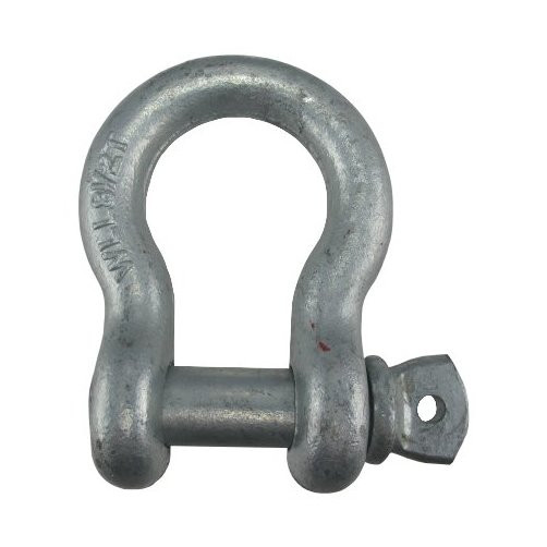 1" Hot Dipped Galvanized Forged Shackle (8-1/2 Ton Capacity)
