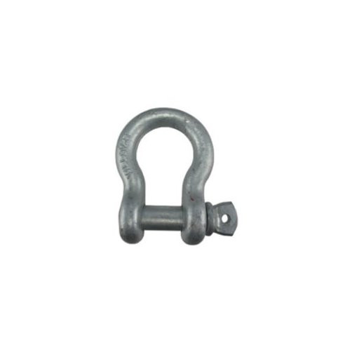 1/4" Hot Dipped Galvanized Forged Shackle (1/2 Ton Capacity)