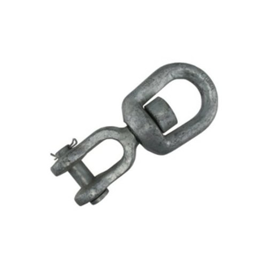 3/8" Hot Dipped Galvanized Forged Eye & Jaw Swivel