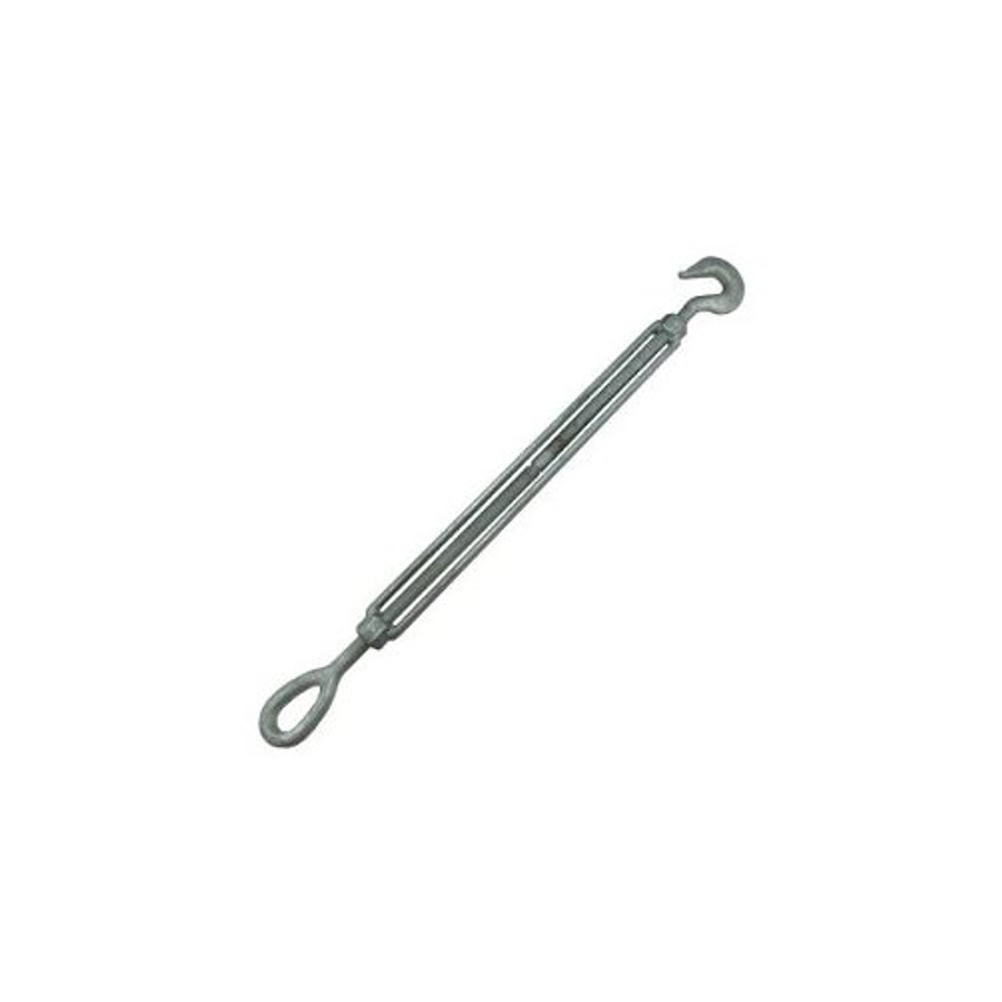 3/8" X 6" Hot Dipped Galvanized Forged Hook & Eye Turnbuckle