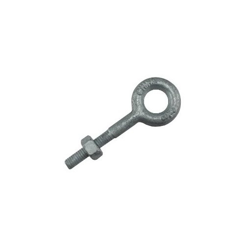 3/8"-16 X 2-1/2" Hot Dipped Galvanized Forged Eye Bolt with Hex Nut