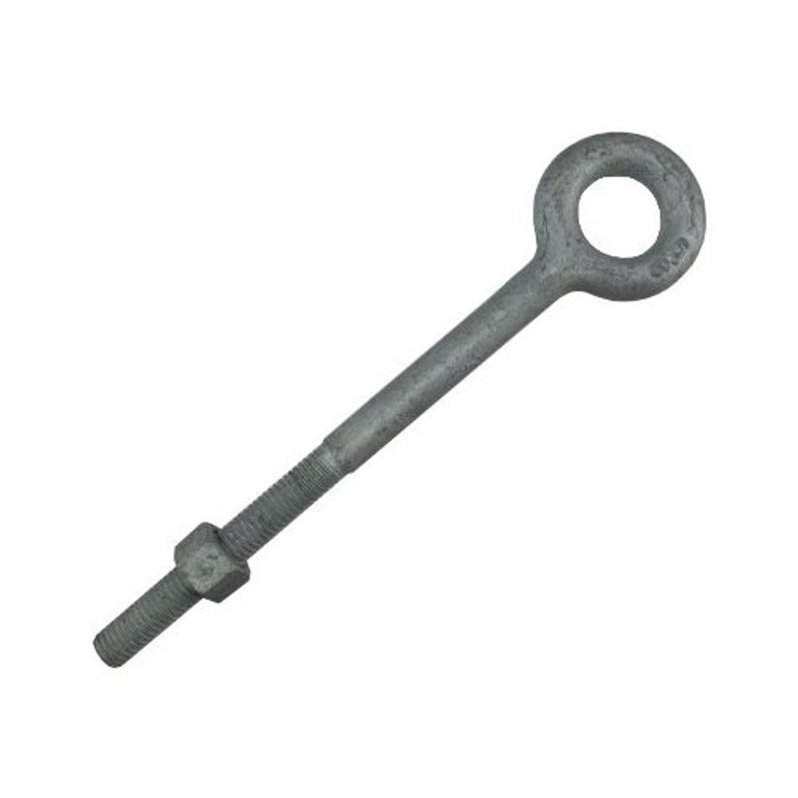 5/8"-11 X 8" Hot Dipped Galvanized Forged Eye Bolt with Hex Nut