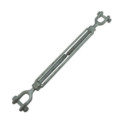 5/8" X 12" Hot Dipped Galvanized Forged Jaw & Jaw Turnbuckle