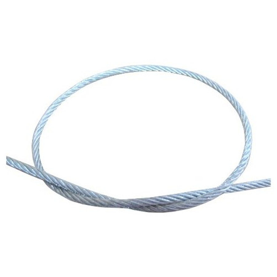 1/8" (7 X 19) Galvanized Wire Cable (Per ft.) - Safe Work Load 400 lbs