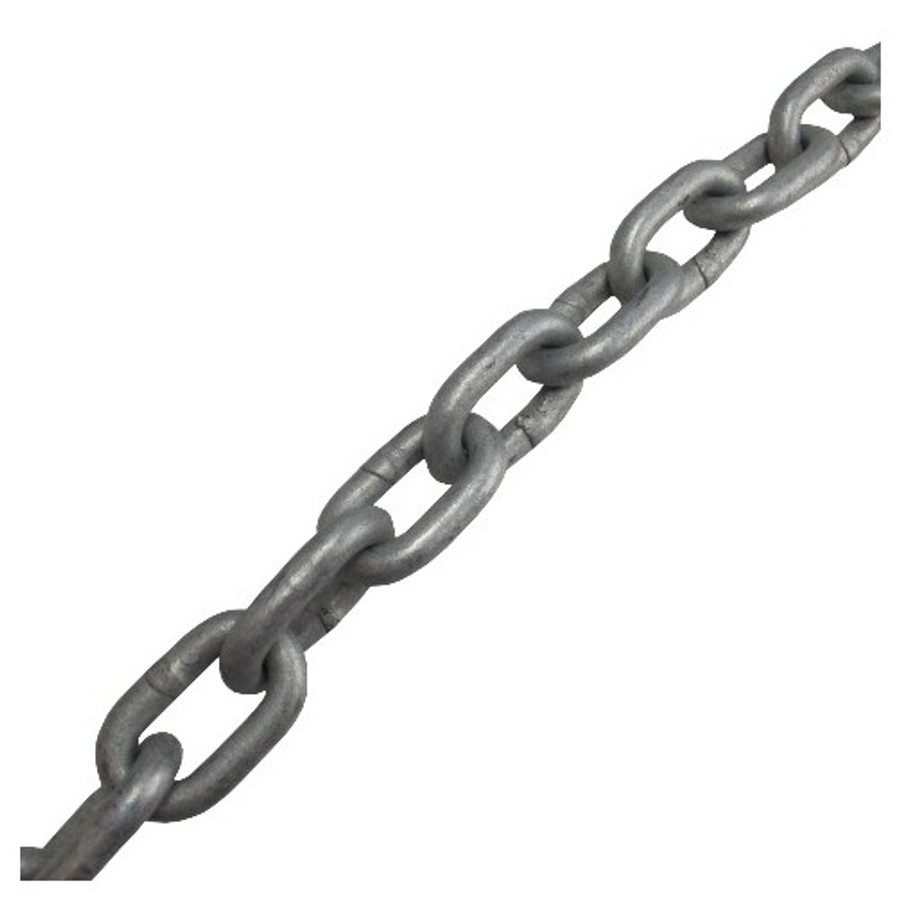 3/8" Galvanized Proof Coil Chain (Per ft.) Safe Work Load 2,650 lbs