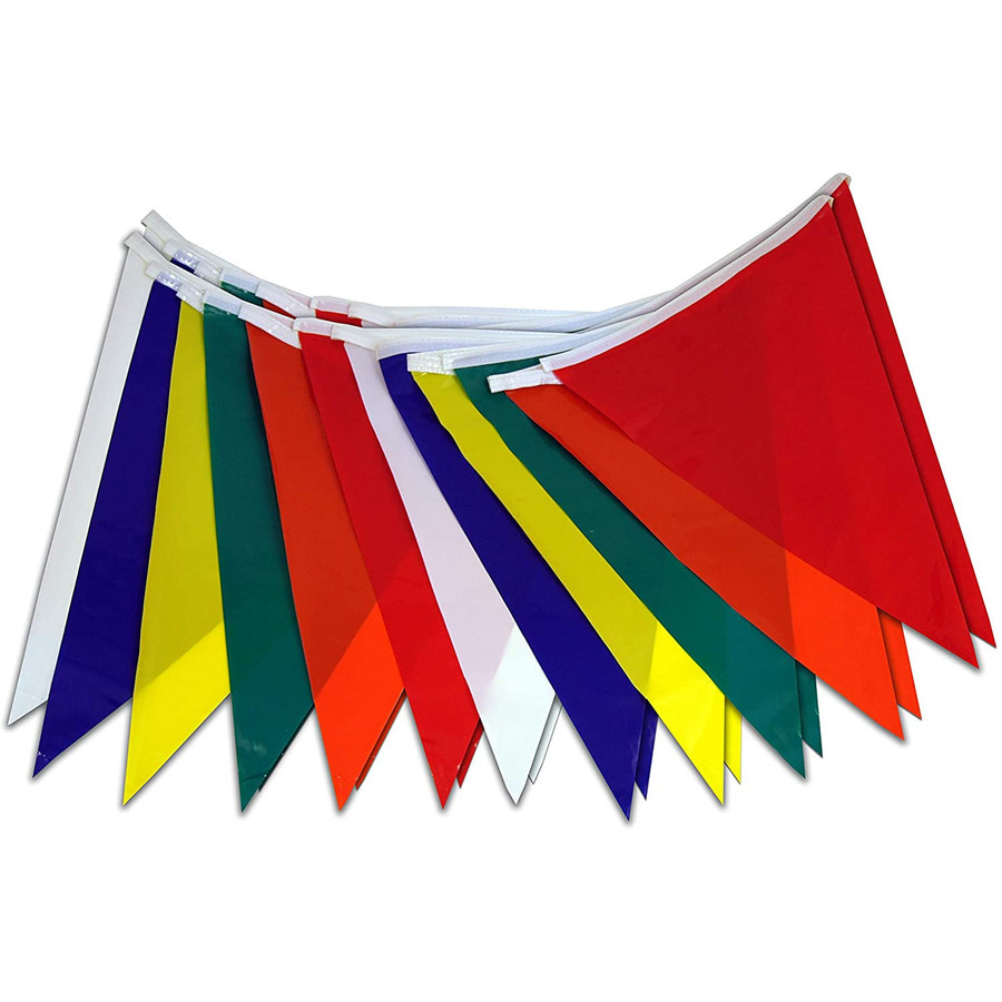 50' Multi Color Pennant Flags