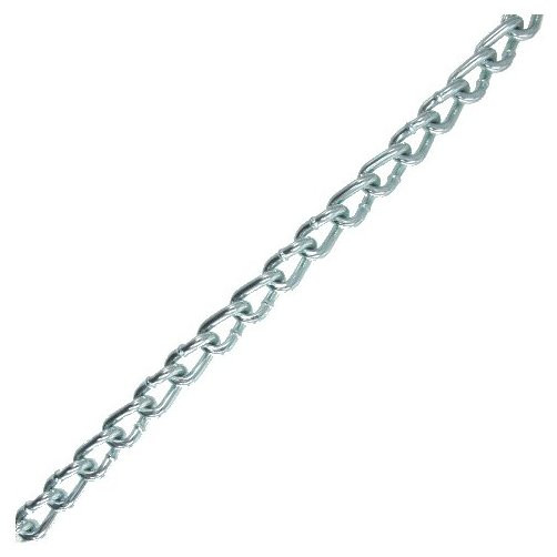 #2/0 Zinc Plated Twist Link Chain (Per ft.)