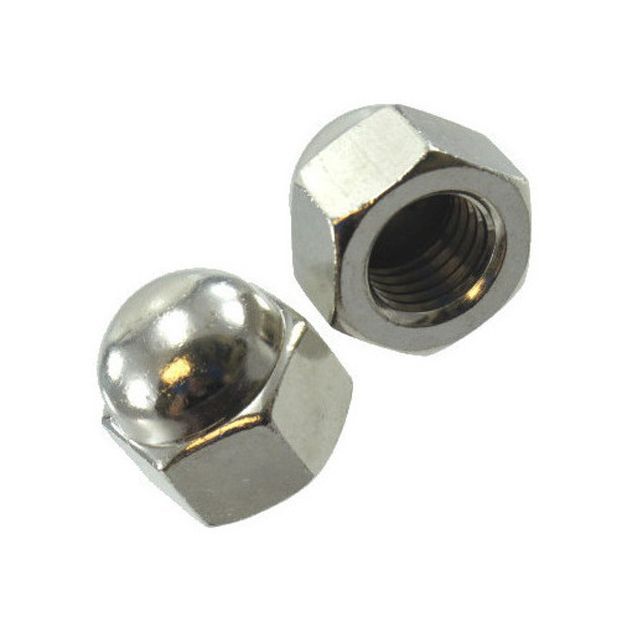 10 mm Stainless Steel Metric Cap Nuts (Pack of 12)