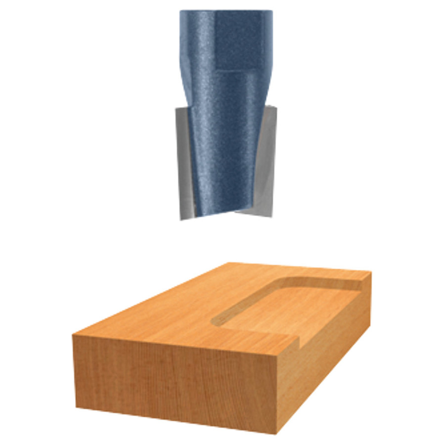 1/2" X 1/2" Carbide Tipped Hinge Mortising Bit (1/4"-28 Thread)