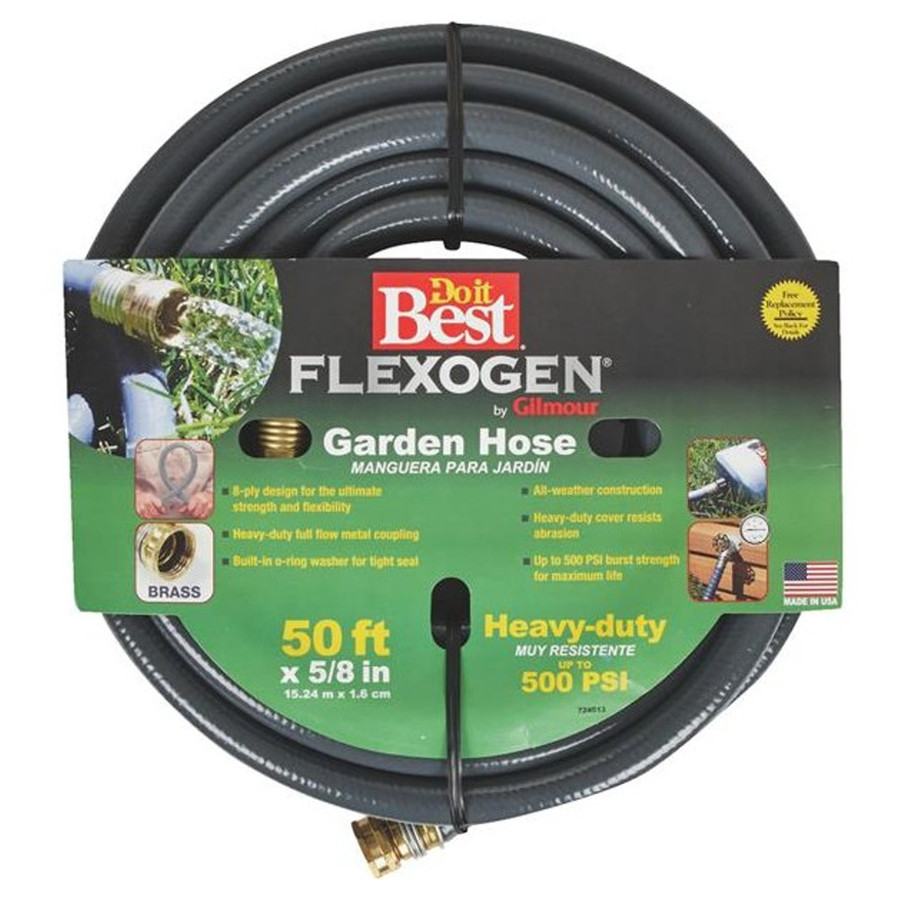 5/8" X 50' Flexogen Reinforced Vinyl Garden Hose