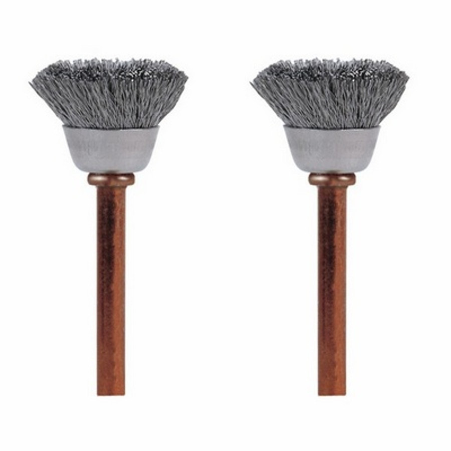 1/2" Stainless Steel Flat Wheel Brushes (2 Pieces)