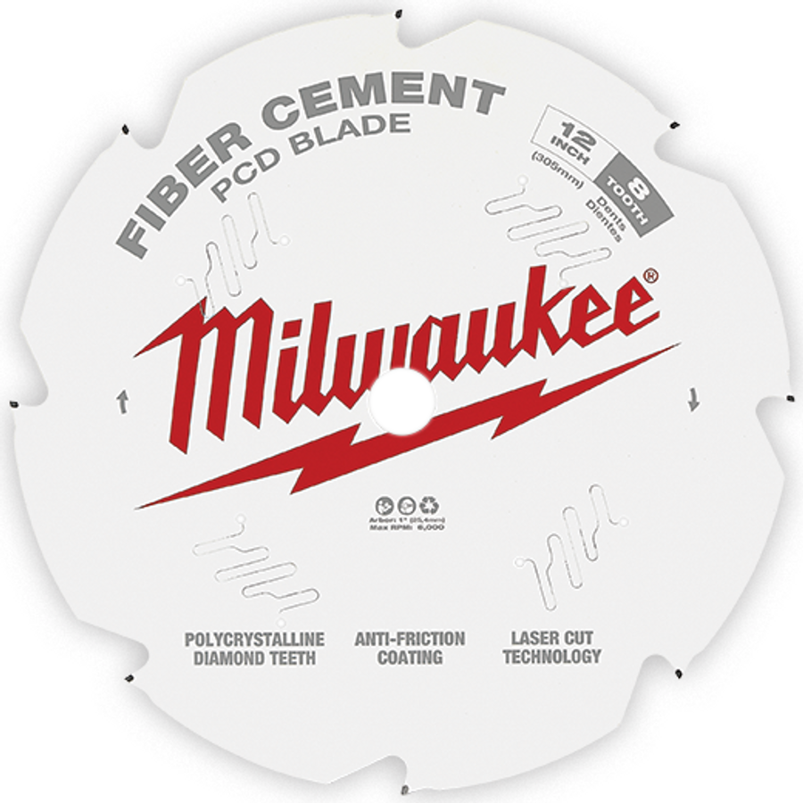 12" X 8 Tooth Fiber Cement Circular Saw Blade