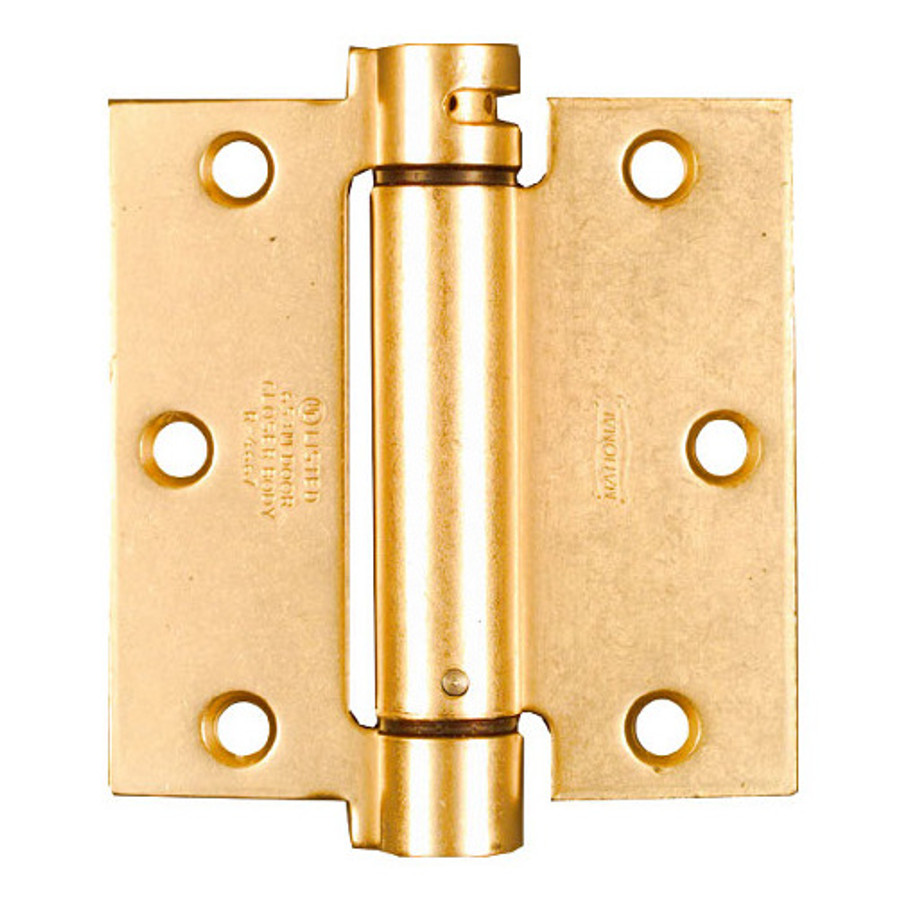 3-1/2" Brass Adjustable Spring Hinge (1 Piece)