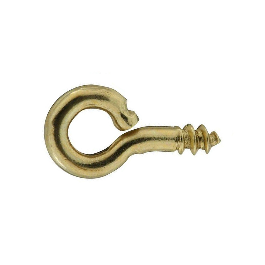 1/2" Solid Brass Screw Eyes (Pack of 7)
