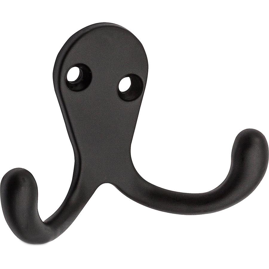 Oil Rubbed Bronze Double Clothes Hook (Pack of 2)