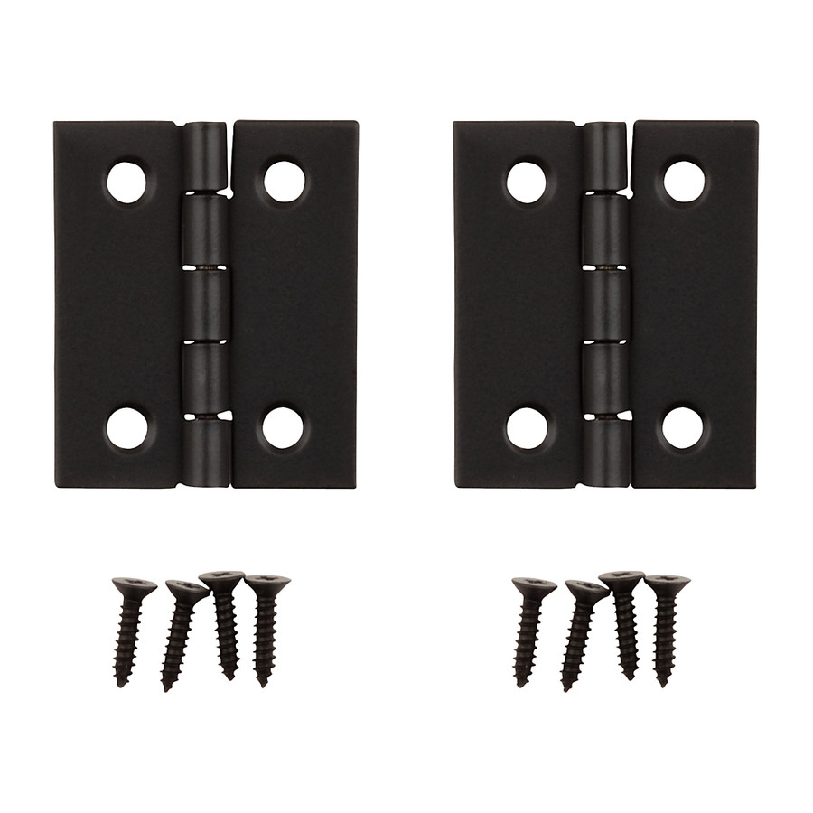 1-1/2" X 1-1/4" Oil Rubbed Bronze Narrow Hinges (Pack of 2)